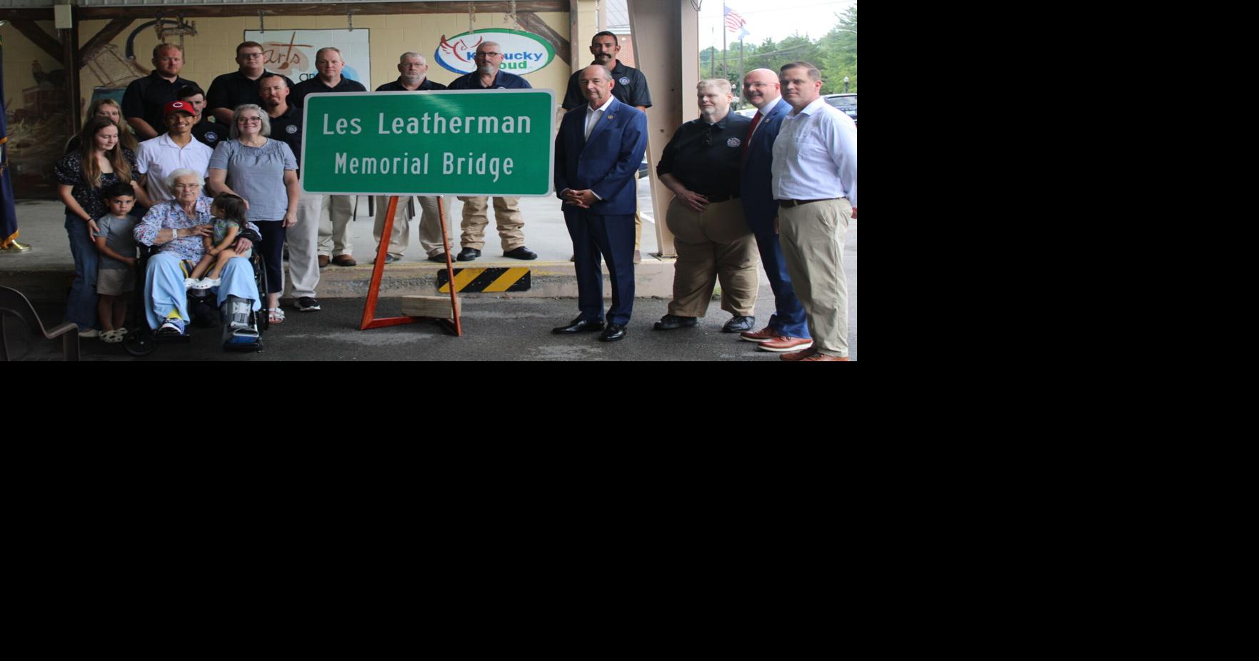 Community honors Major Leslie Leatherman with bridge dedication