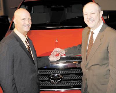 Gambrel Toyota Receives 40 Yr Dealer Award Archives 0330 Gambrel Toyota Award