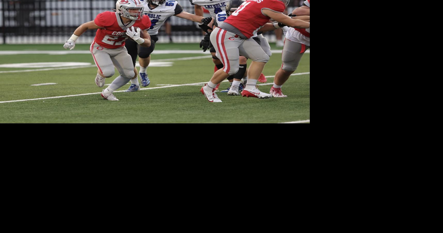 Through the air and on the ground, Corbin dominates Lexington Catholic ...