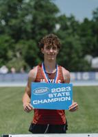 Williamsburg’s Nate Goodin soars to Long Jump state championship in Class A Boys’ State Track and Field Meet