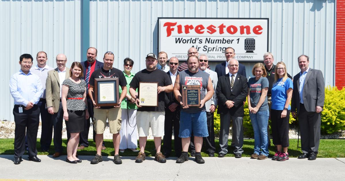 Russell Rhodes Firestone SAFETY FIRST: Firestone wins safety award Employees worked 1,107,767 ...