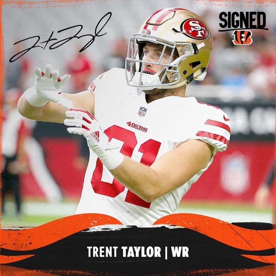 Bengals sign free agent Trent Taylor, seven draft picks, Sports