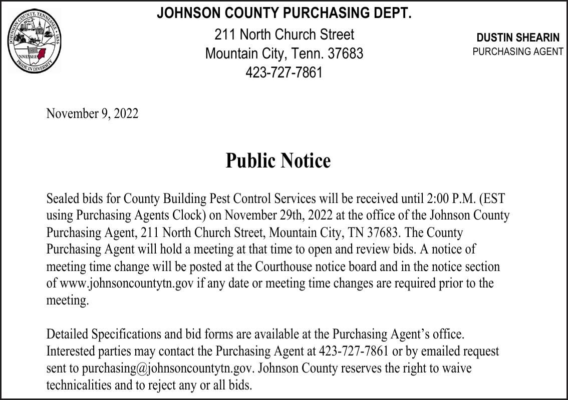 Johnson County Purchasing Dept
