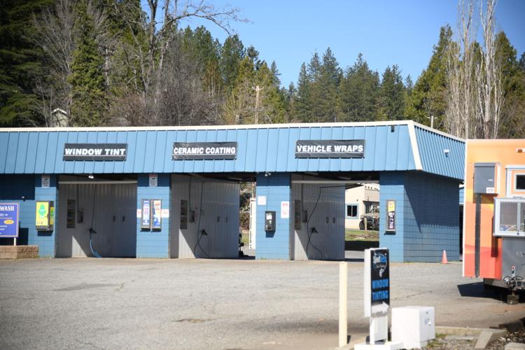 Mobil station remodel; drivethru car wash; Maria's dining shed