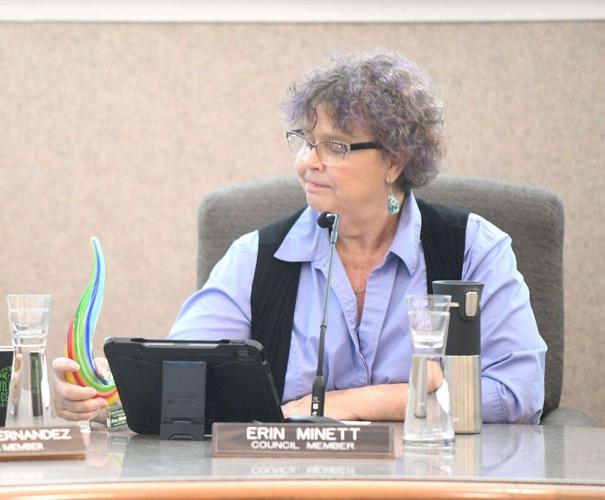 Honored for their service Nevada City Mayor Duane Strawser, Council