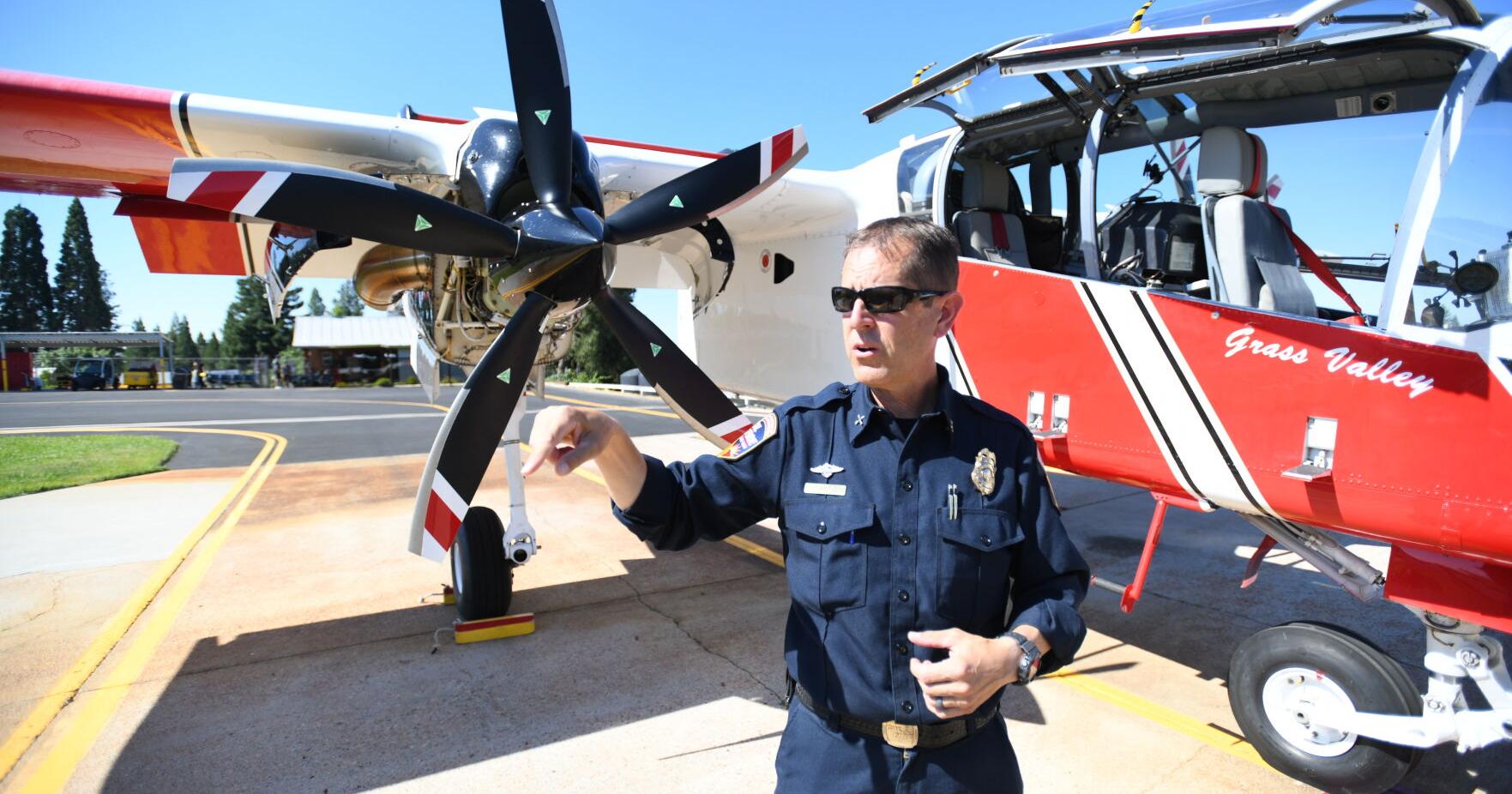 Newsom drops in on Grass Valley Air Attack base: Latest firefighting tech in AI and drones touted - Vimarsana News