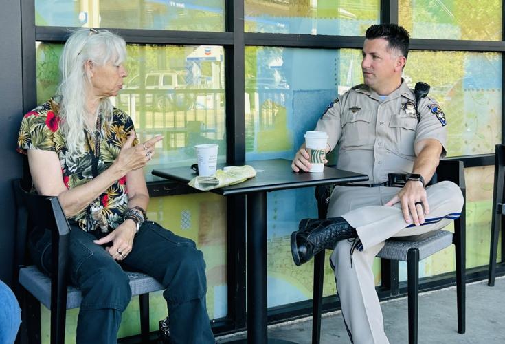 CHP officers chat with locals at LOP Starbucks for Coffee with a Cop ...