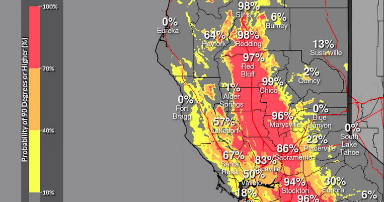 Nevada County expected to see daytime temperatures in the 80s over the weekend