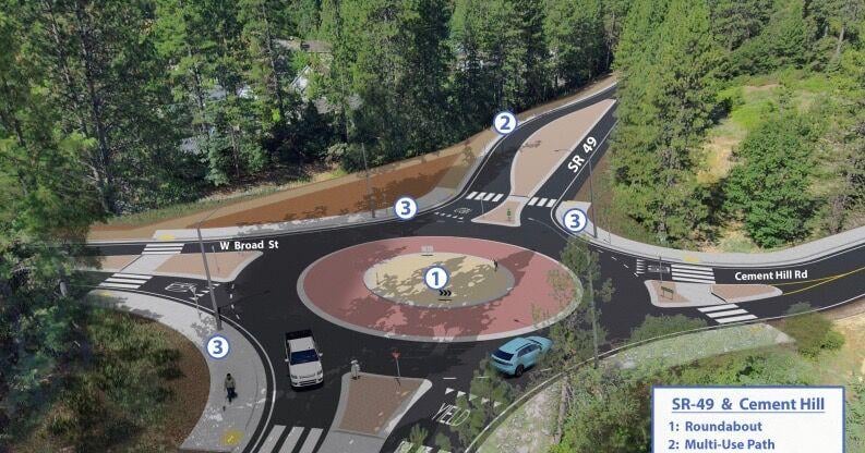 Plans for two roundabouts in Nevada City may be reduced to one