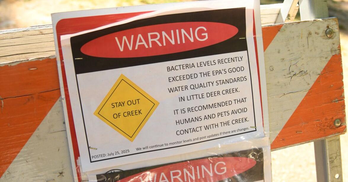Public advisory for E.coli in Pioneer Park’s Little Deer Creek