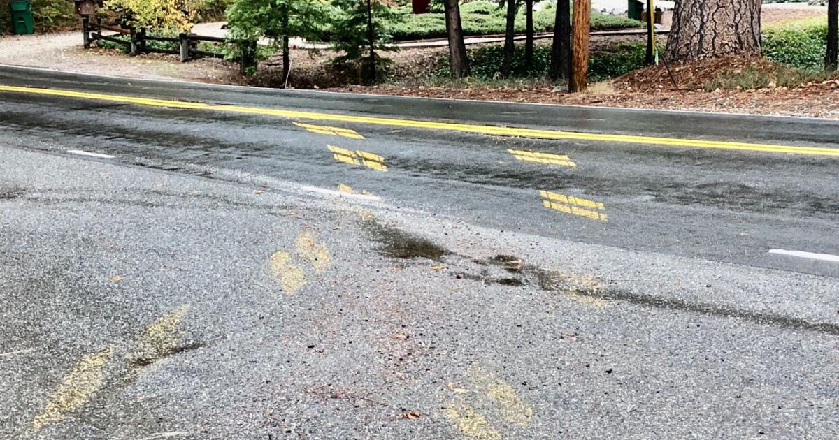 Stay in your lane: Drivers through freshly painted road stripes cause ...