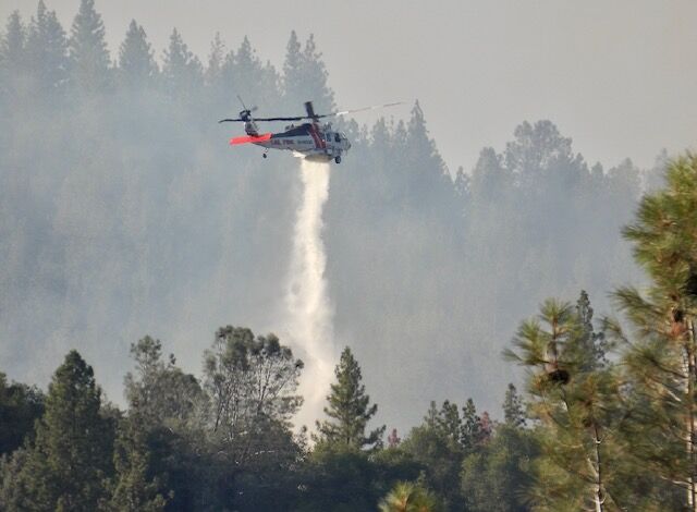 Nevada County Captures: Many helicopters are participating in fighting ...