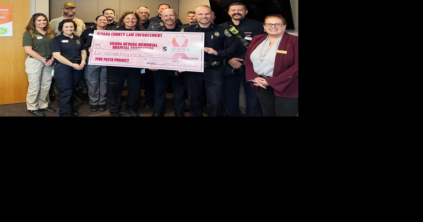 Local law enforcement and fire raise over $8,000 in fight against breast cancer