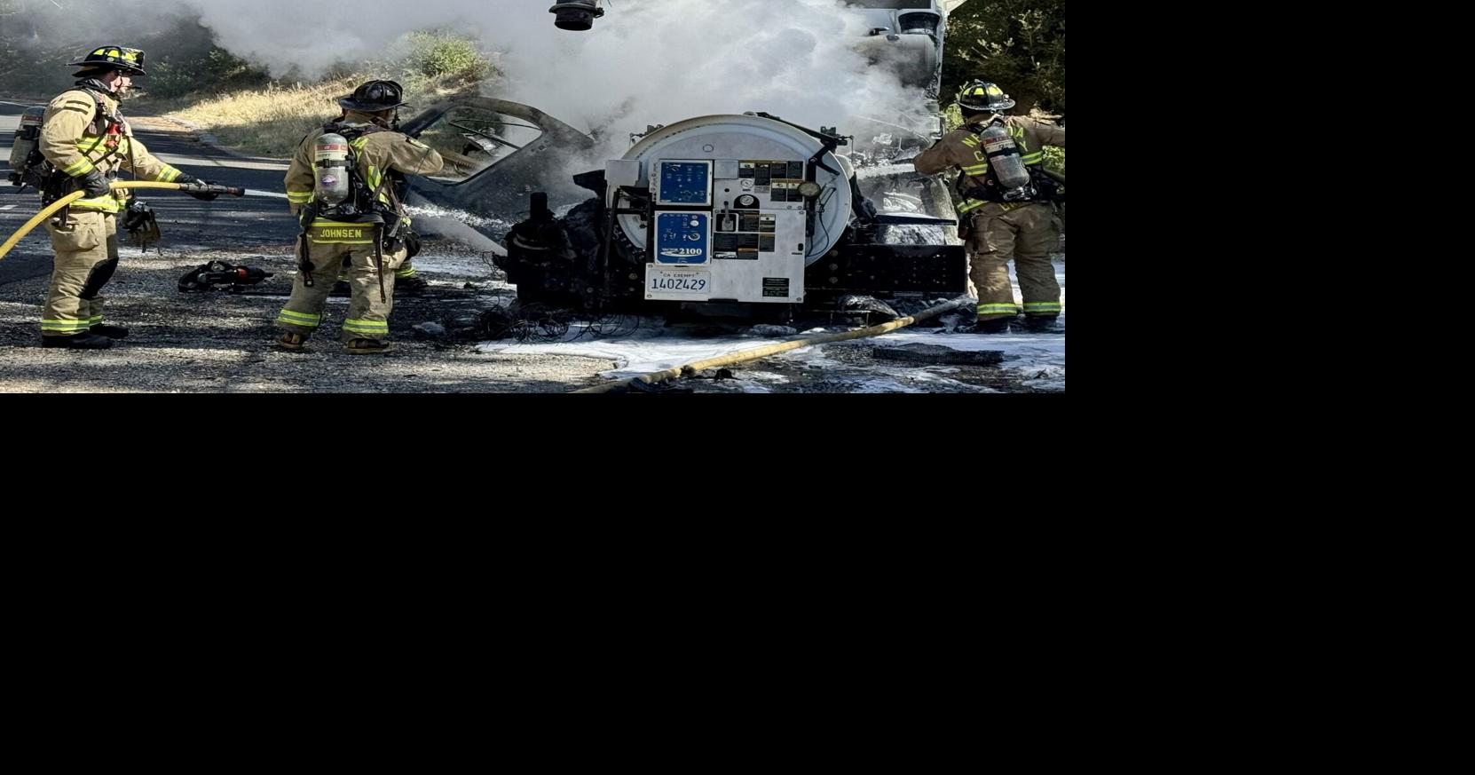 Vehicle fire in Cascade Shores takes out Nevada County sanitation truck