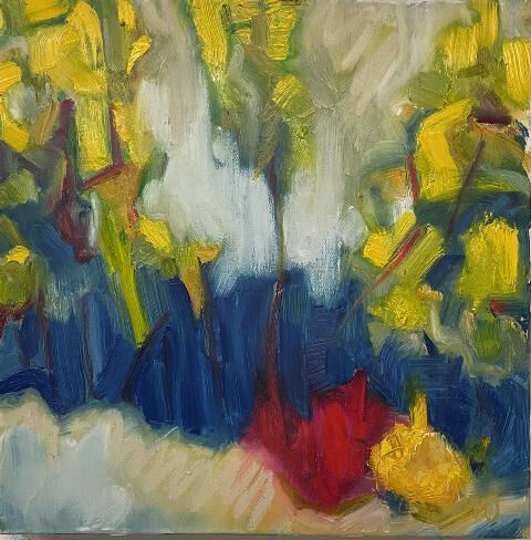 Banner Mountain," oil on canvas