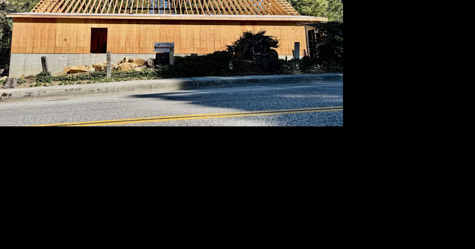 Nevada City Public Works reconstructing building destroyed by storm