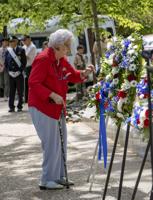 Nevada County Captures: Alyce Hammond presenting the American Legion Post 130/Auxiliary Wreath