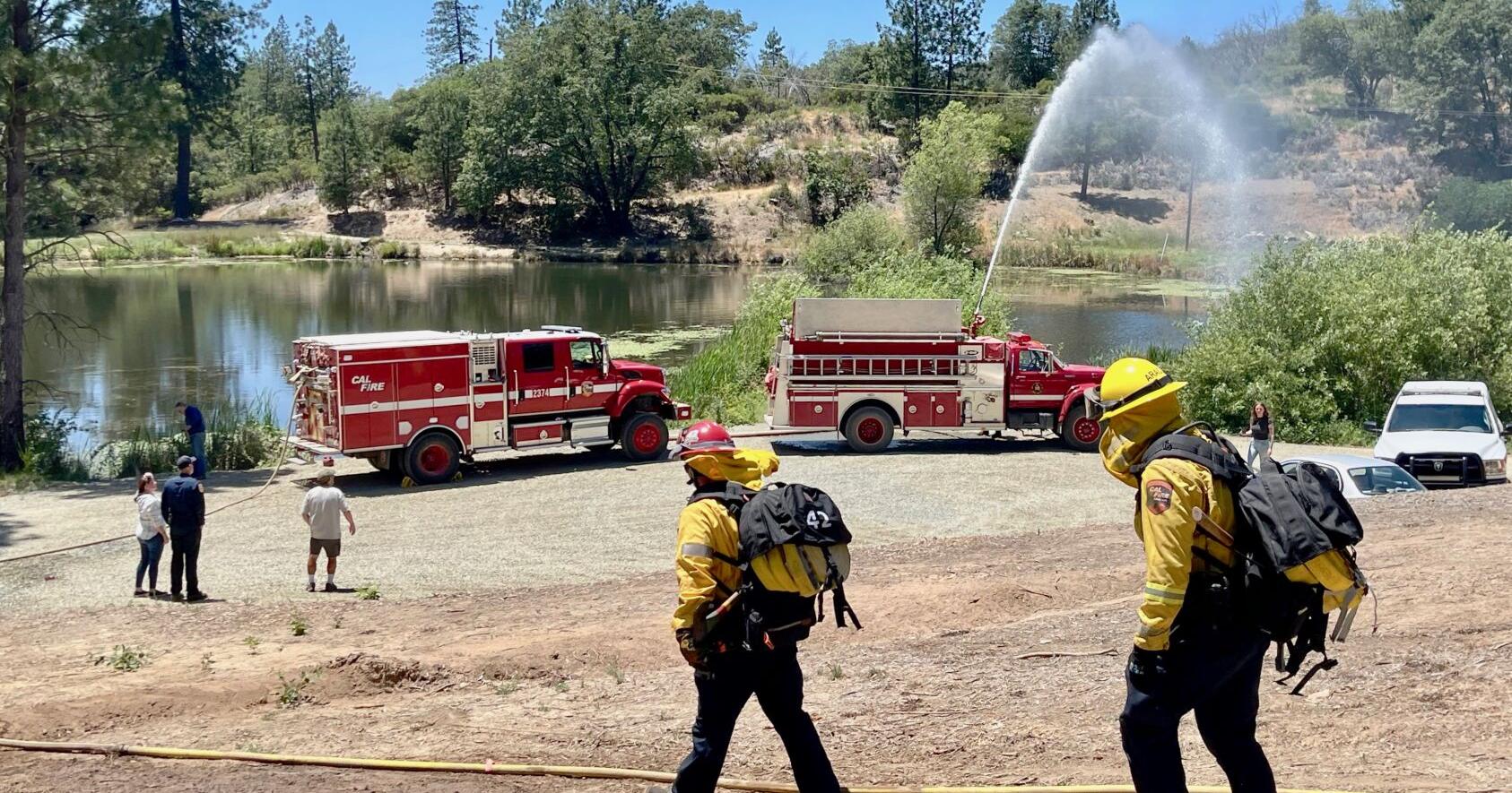 Hyatt Reservoir fire suppression source great example of public, private partnership: Officials hope to replicate it in other areas of Nevada County - Vimarsana News