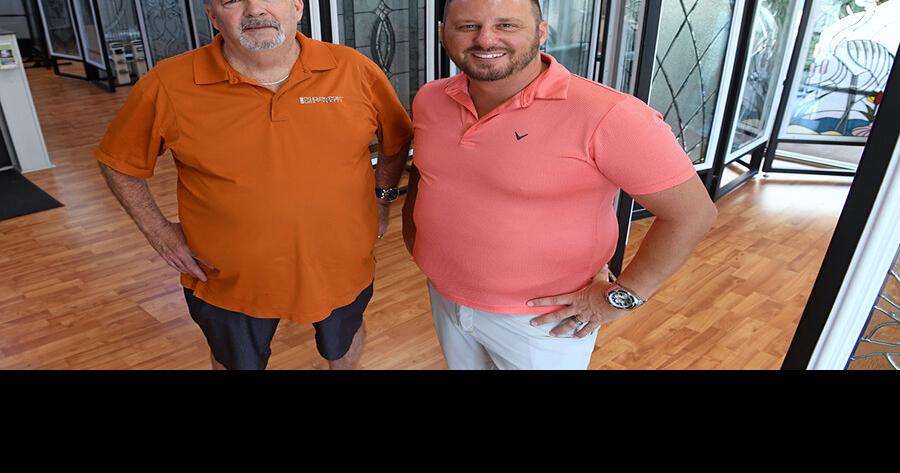 Owner of custom glass store passing business to son