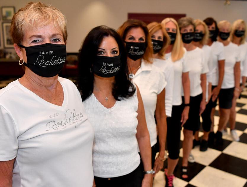 Matching Masks Act as Silver Rockettes Uniform