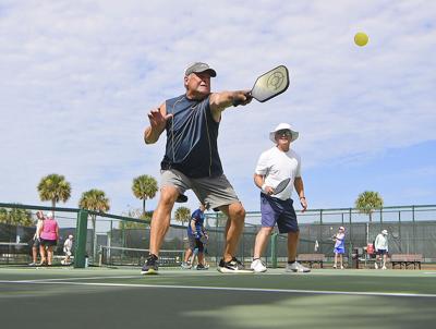 Mom beats 'these guys' playing pickleball. The 'guys' were