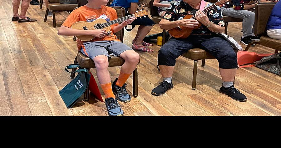 Ukulele hits high note at Camp Village