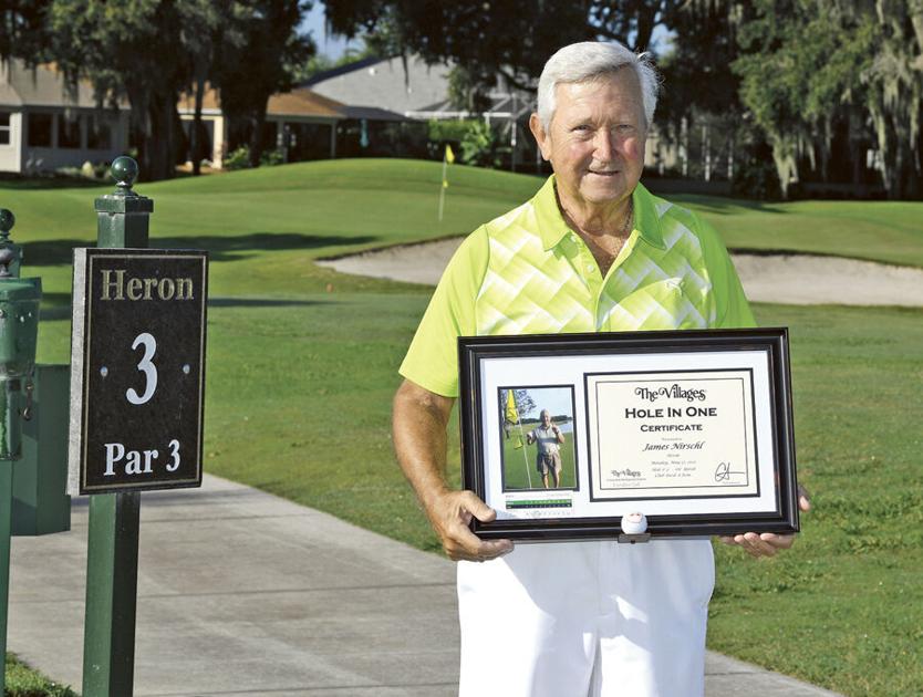 Villager scores ace with late wife&rsquo;s ball