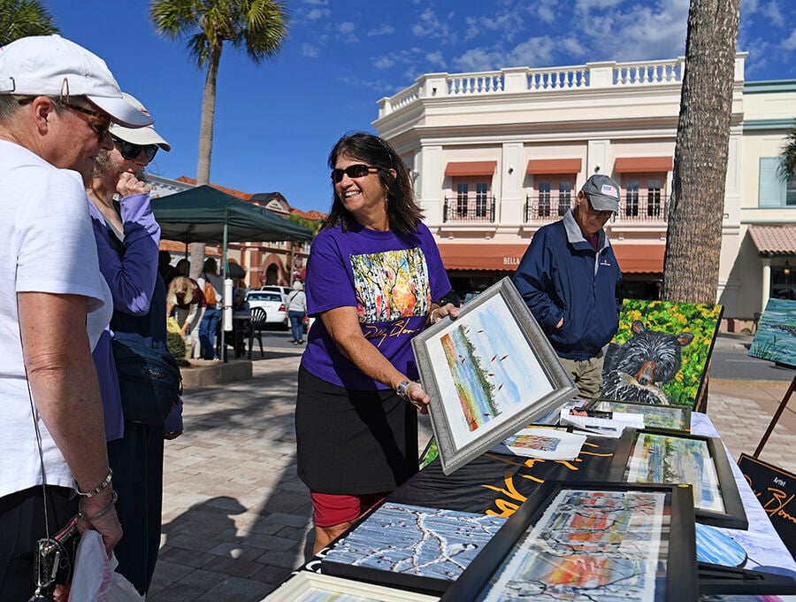 Resident artwork shines on Square News The Villages Daily Sun