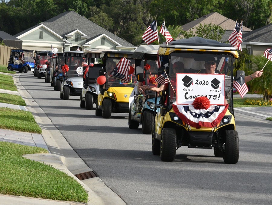 College Graduate Gets His Ceremony Golf Cart Style Lifestyles Thevillagesdailysun Com