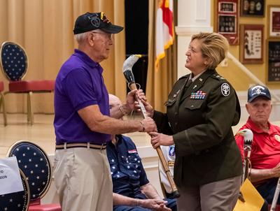 Cane ceremony honors Purple Heart veterans