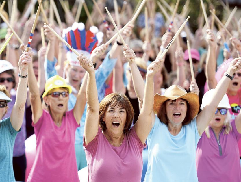 Enjoy fresh air and exercise on the square