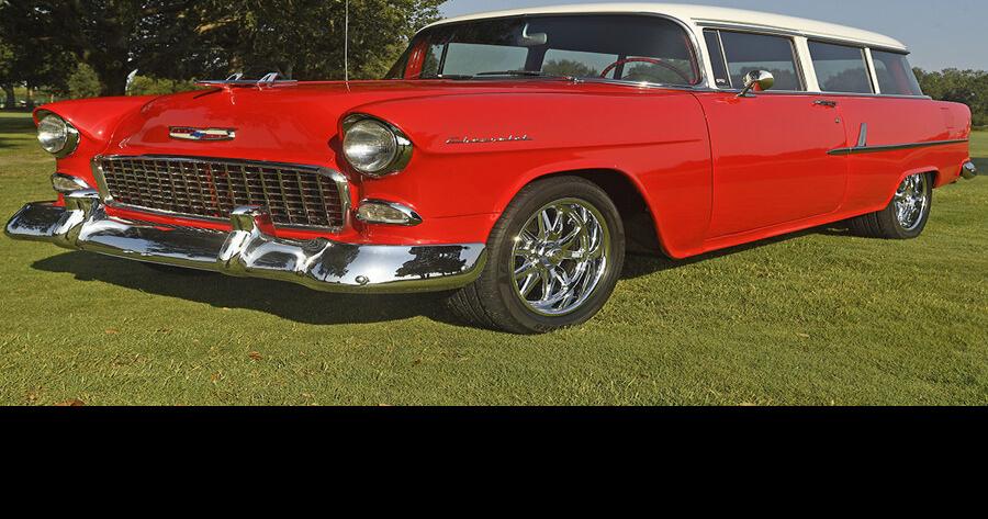 Villager drives his 1955 Wagon 3 times a week