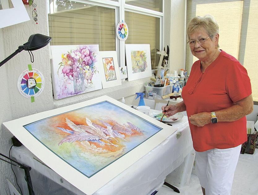Resident dives into the world of watercolors