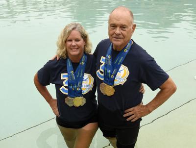 Father and daughter medal at Senior Games