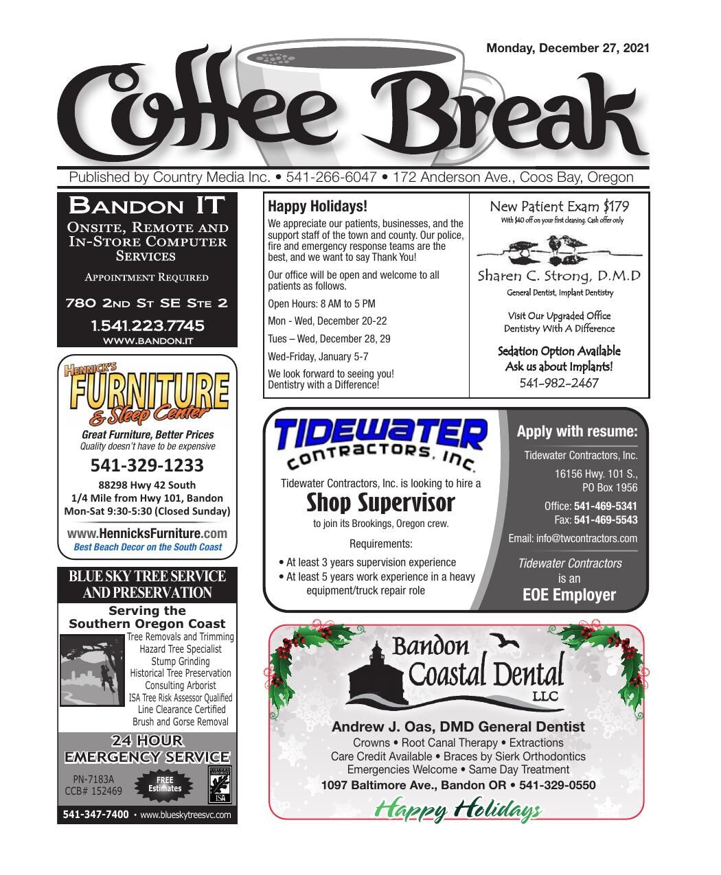 Coffee Break 12-27-21