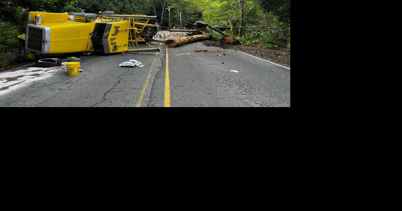 Rollover accident causes temporary road closure | Local News ...