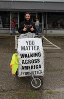 “A Walking Testimony” mental health advocate visits Coos County