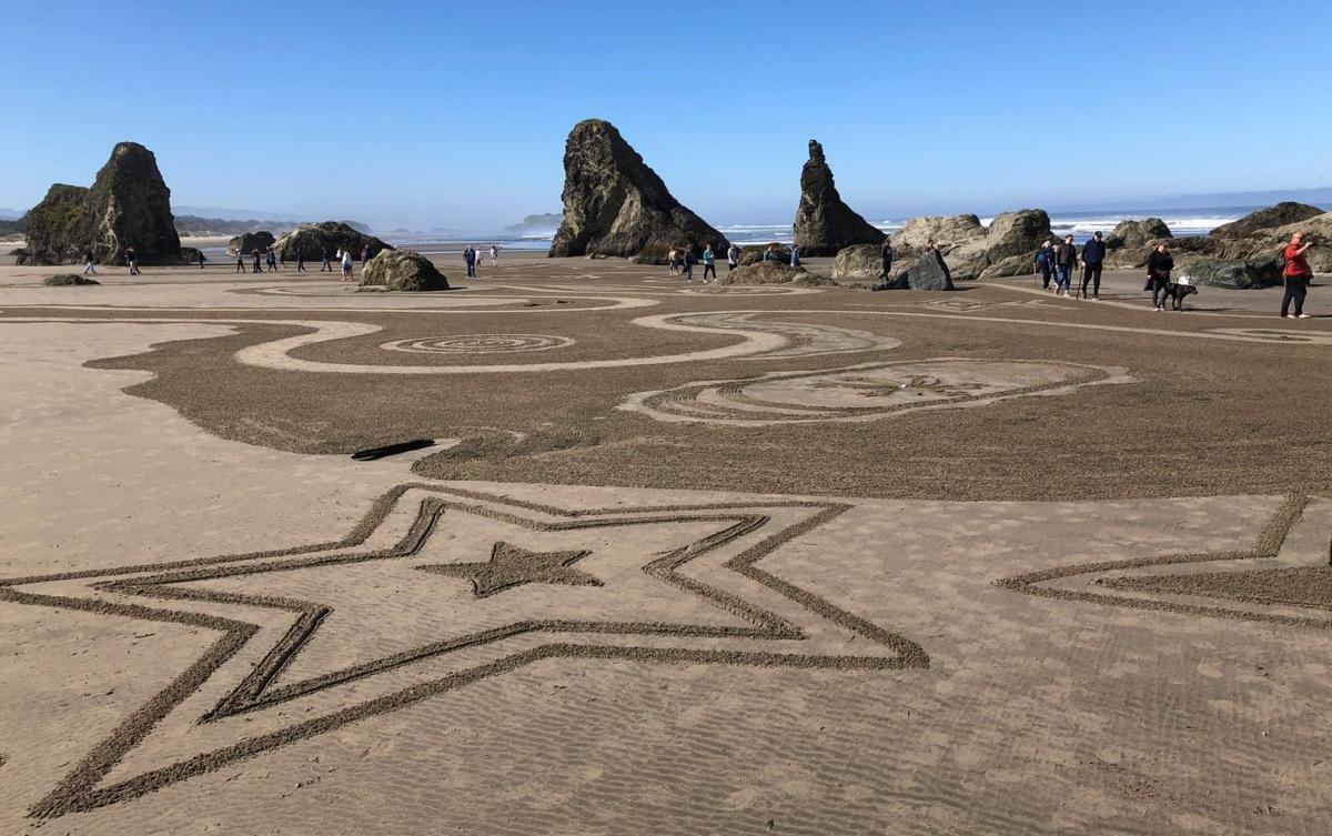 Circles in the Sand beach labyrinths resume