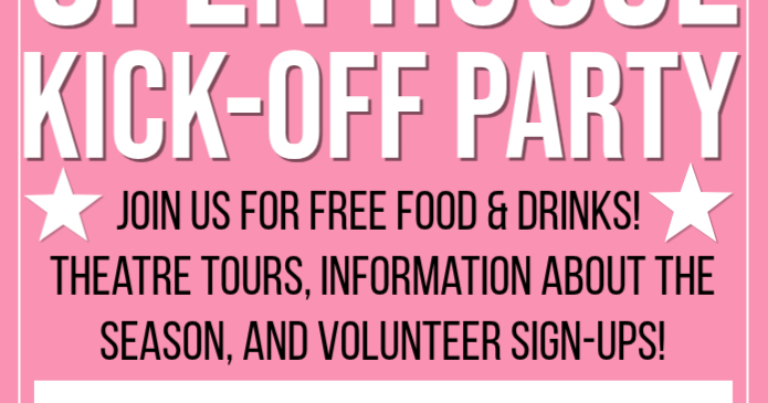 Sawdust Theatre Open House Kick-off Party and Auditions for the 2026 Season