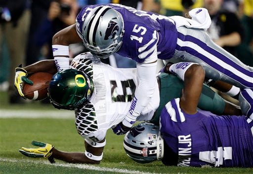 Oregon's De'Anthony Thomas puts on a show at the Fiesta Bowl