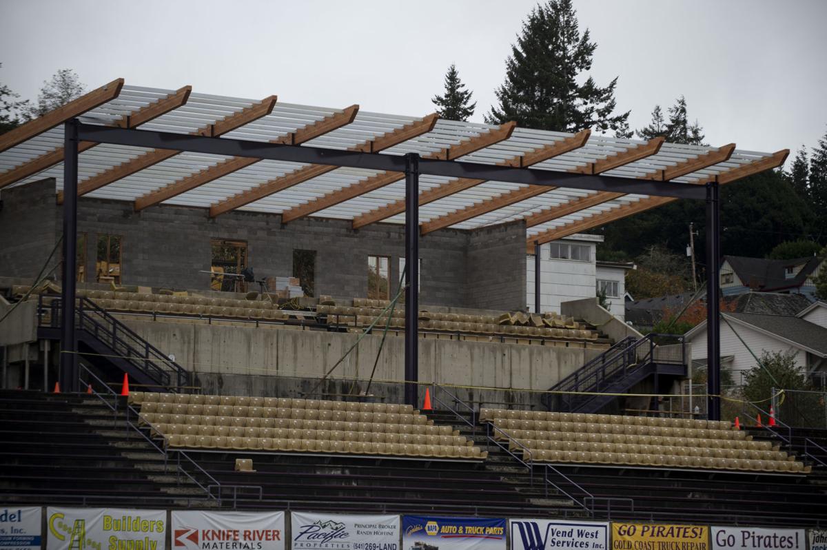 Roof Nearly Complete On South Side Of Pete Susick Stadium Local Sports Theworldlink Com