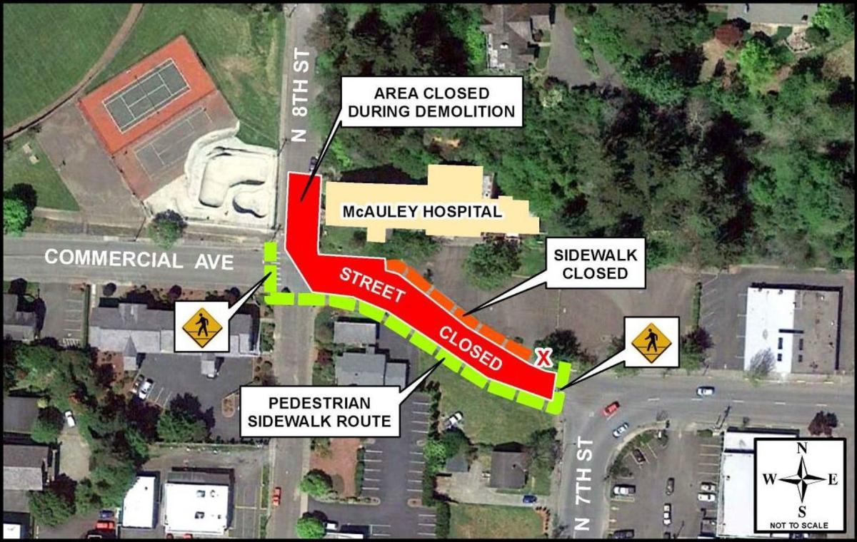 McAuley Hospital demolition to cause road closures Local News