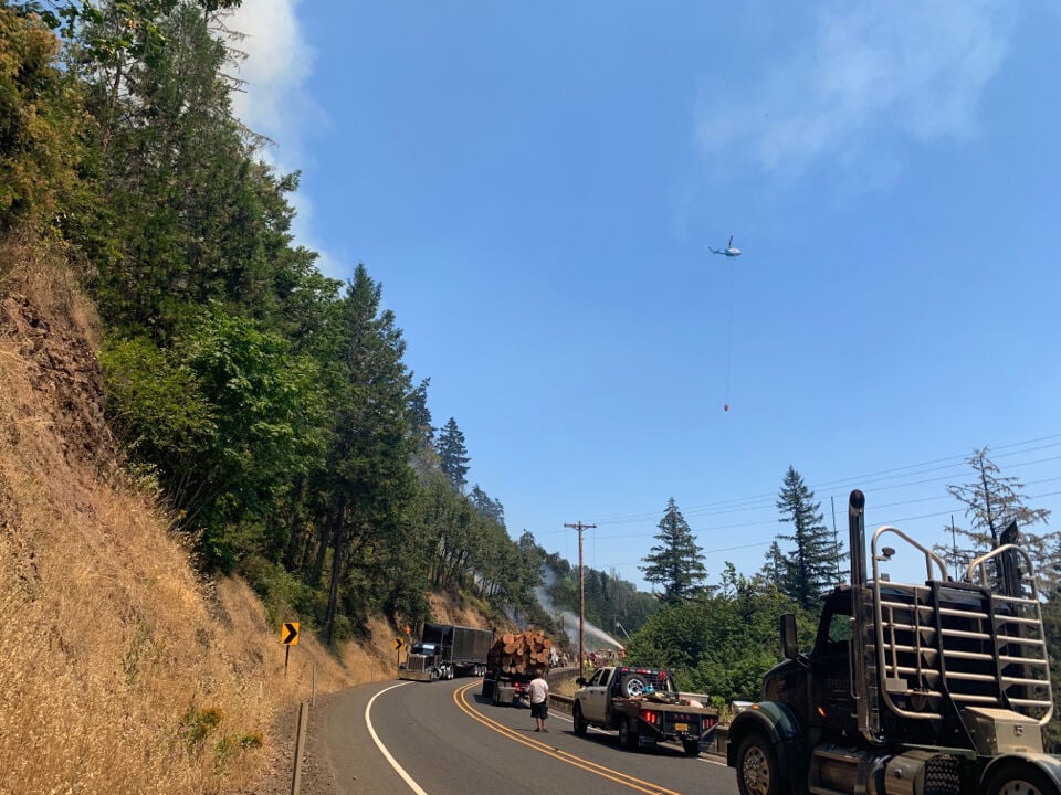 Highway 38 open to one lane after grass fire Local News