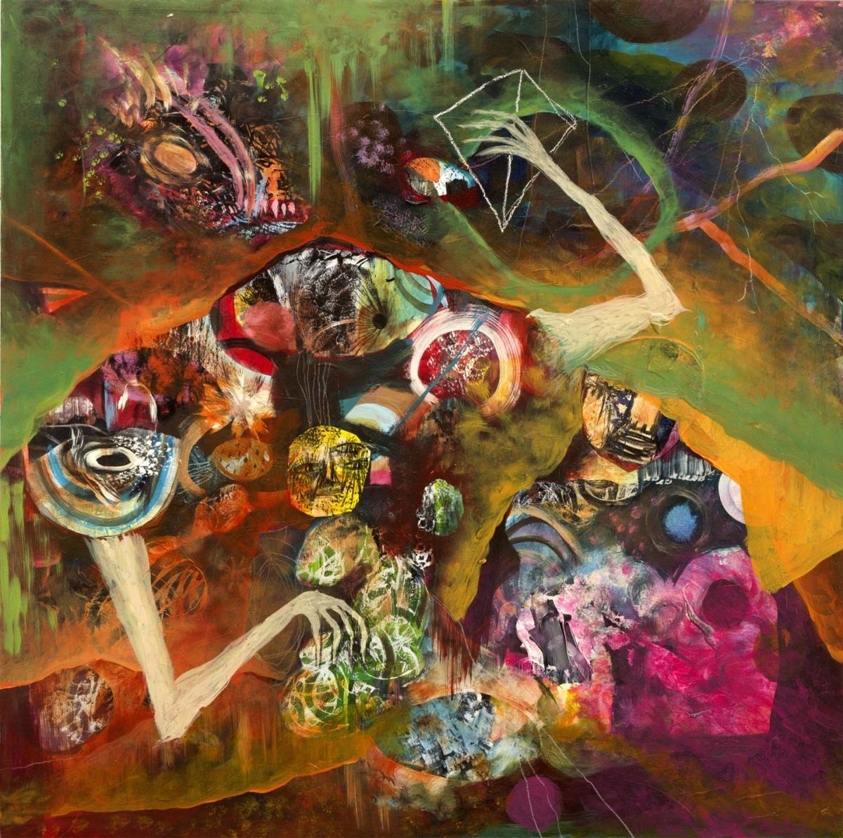 Before Time Began Paintings by Jesse Reno at Coos Art Museum