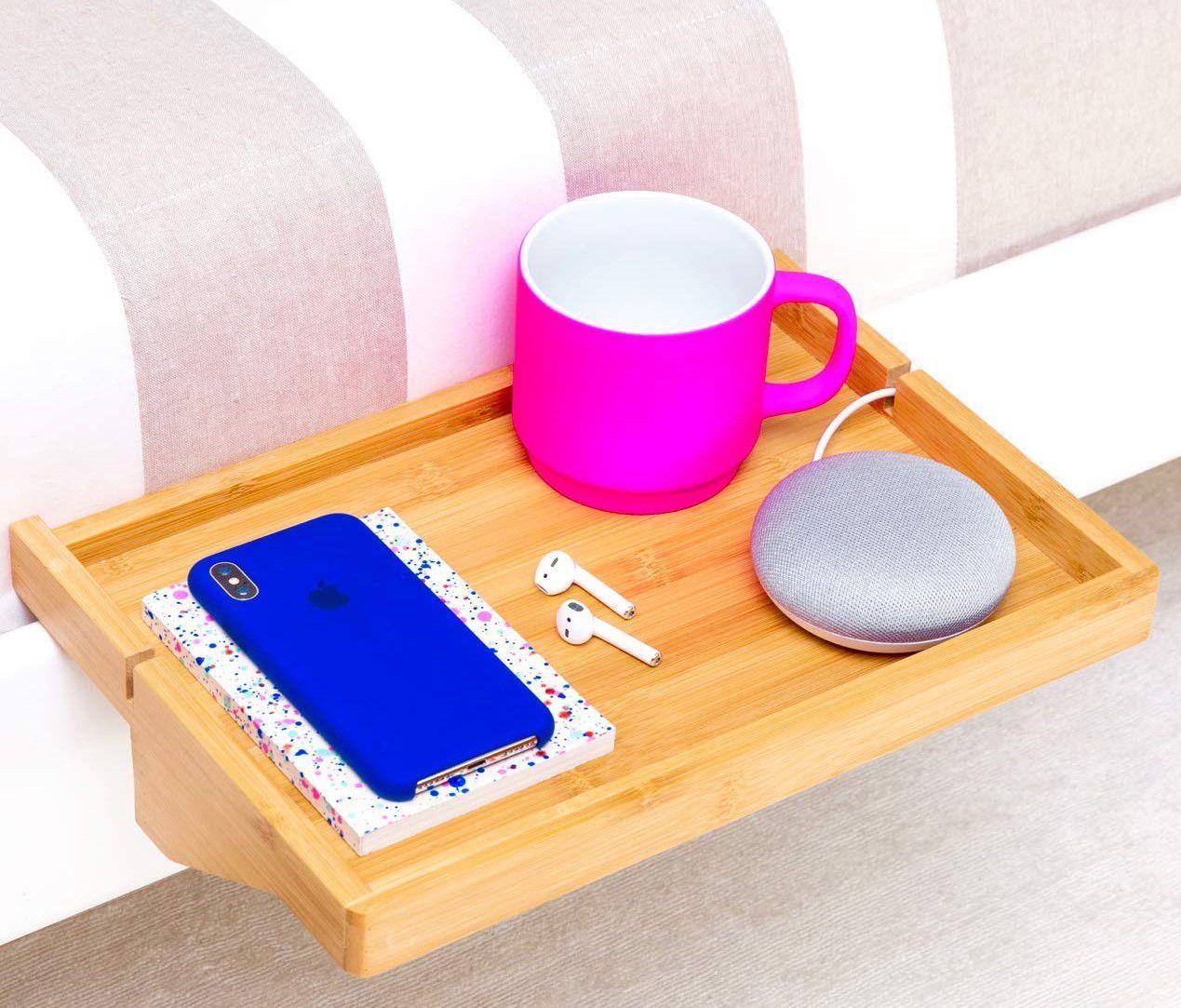 This bedside tray is perfect for small spaces | Lifestyles
