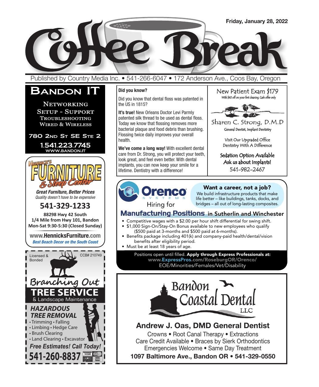 coffee break bandon or coffee break bandon or