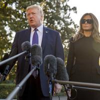 Trump visits Las Vegas on 'sad day' after mass shooting