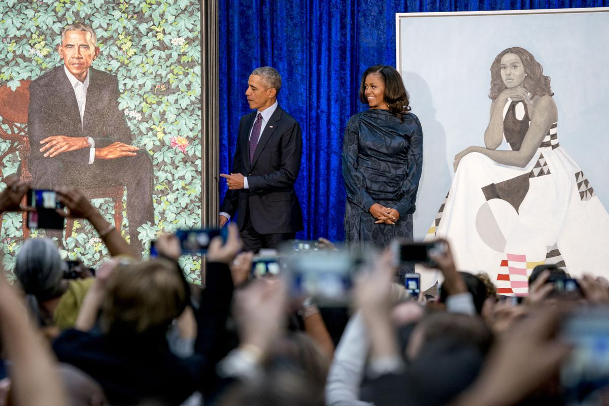 National Portrait Gallery unveils portraits of Barack, Michelle Obama ...