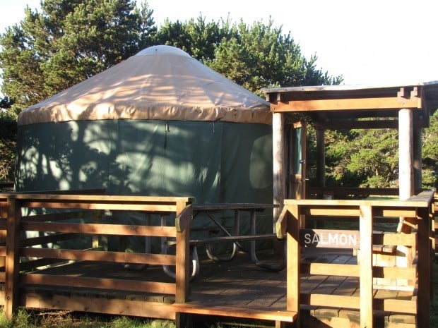 Harris beach outlet yurts