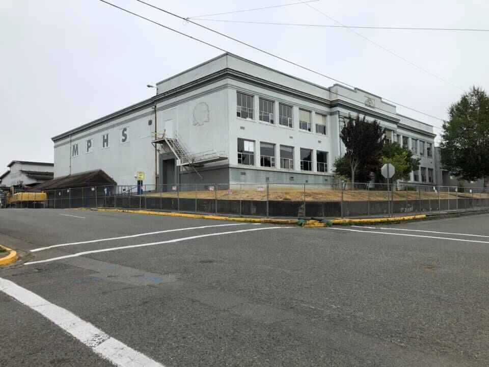 Myrtle Point High School being demolished Education